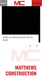 Mobile Screenshot of matthewsconstruction.com