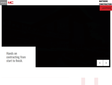 Tablet Screenshot of matthewsconstruction.com